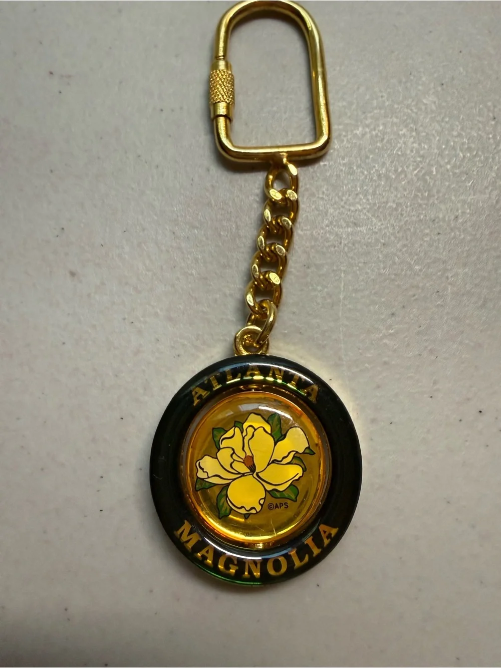 Atlanta Round swivel Keychains set of 3